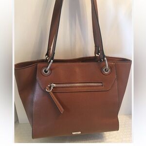 Chaps Brown Shoulder Bag Lots of Pockets